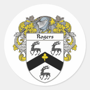 Schurrer-Wappen (mantled) Runder Aufkleber