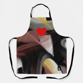 Schürze Abstrakter Trend Dekoration Schwarzes Pulv