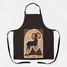 Schürze Aries Celestial Zodiac Art