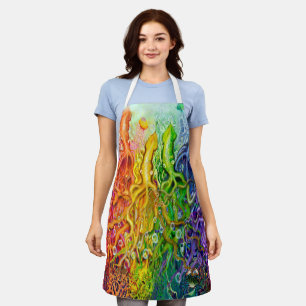 Schürze aus Rainbow-Tintenfisch