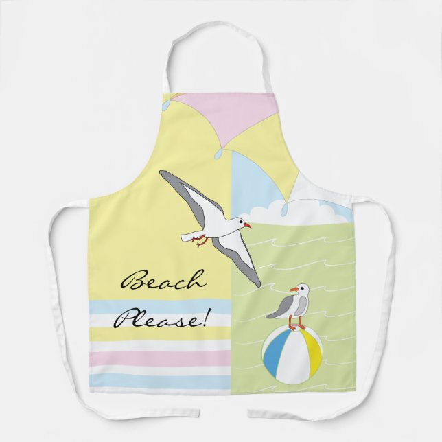 Schürze Beach bitte überall (Vorderseite)