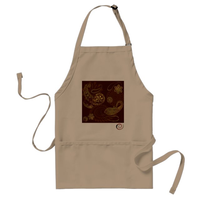 Schürze Browns Paisley (Vorne)