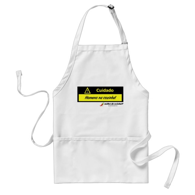 Schürze: Cuidado_homens_na_cozinha Schürze (Vorne)