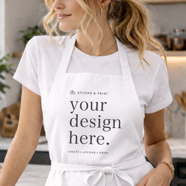 Schürze der Entwurfsaktualisierung (Upload your artwork and turn this apron into branded workwear, custom merch, or a stylish gift)