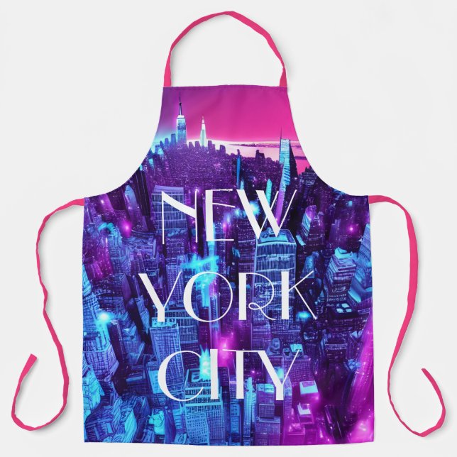 Schürze der niedlichen Pink New York City Bakers (Vorderseite)