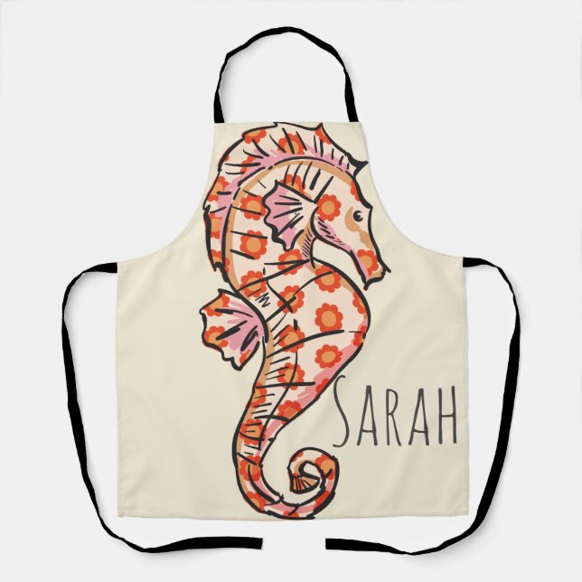 Schürze der Sea Horse Kitchen individuell anpassba (Vorderseite)