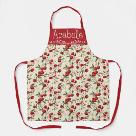 Schürze des hellen Rotkrebsmusters