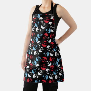 Schürze des Multicolor-Schädelmusters