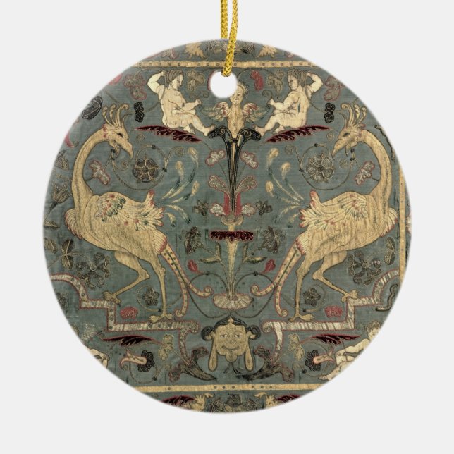 Schürze des Renaissanceentwurfs, 17. Jahrhundert Keramikornament (Vorne)