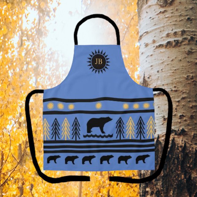 Schürze des Südwestgebirges Blue Navajo Black Bear (Von Creator hochgeladen)