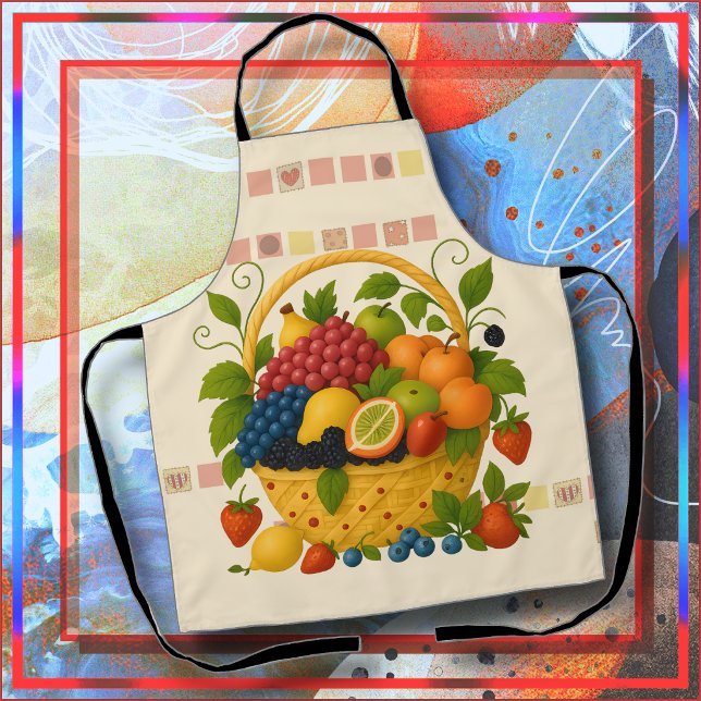 SCHÜRZE - Farbiger überquellender Obstkorb (Von Creator hochgeladen)