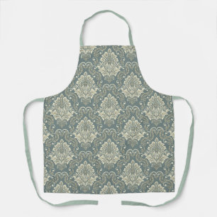 Schürze Floral/Damast Muster