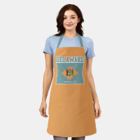 Schürze für die Staatsflagge Delaware