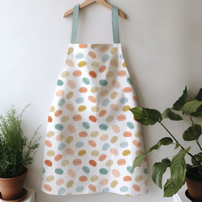 Schürze für farbenfrohe Aquarellbilder (Watercolor macarons apron)