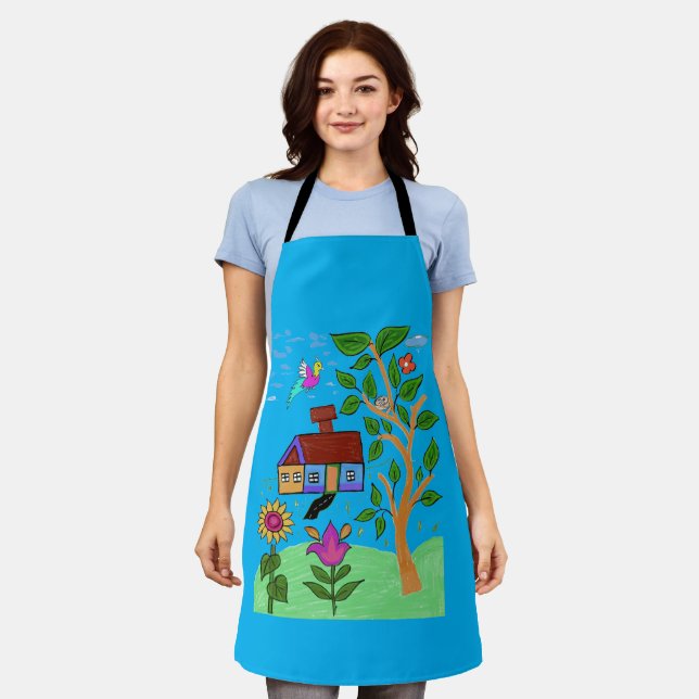 Schürze für Gartenbau (Getragen)