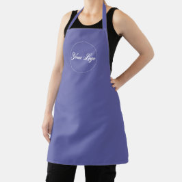 Schürze für personalisierte Periwinkle Firmenlogos