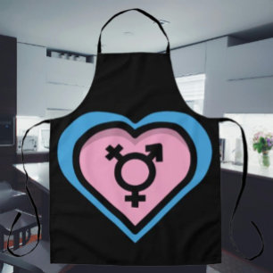 Schürze 'Herz des Trans Stolzes'