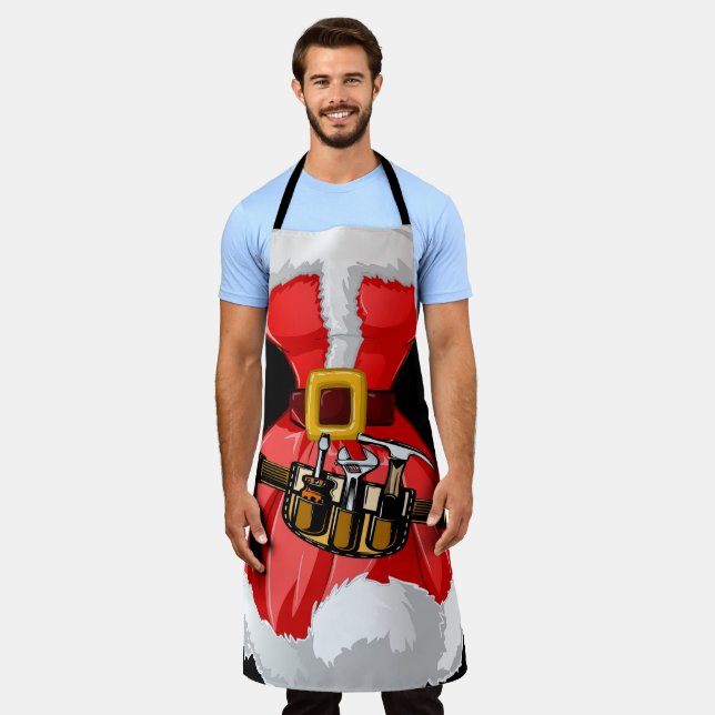 Schürze Holiday Santa Spaß (Getragen)
