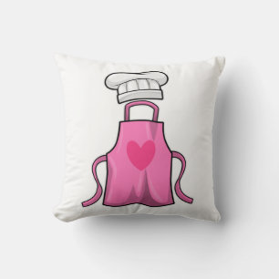 Schürze kochen und Kochmütze mit Herz Kissen