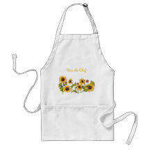 Schürze - Küssen Sie den Koch Sonnenblumen mit bea
