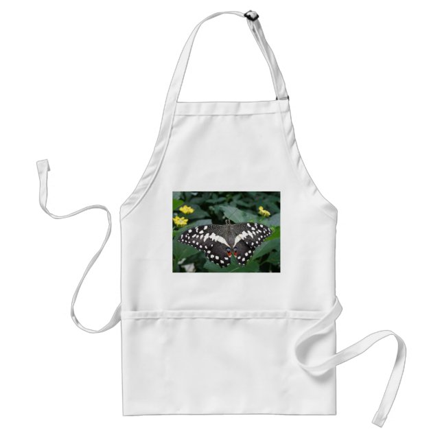 Schürze Limoner Schmetterlinge und Blume (Vorne)