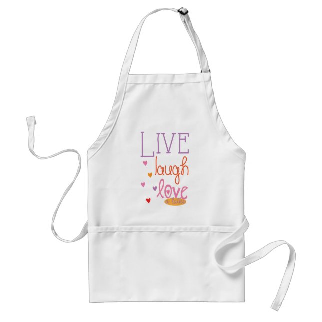 Schürze Live Laugh Liebe a Latke (Vorne)