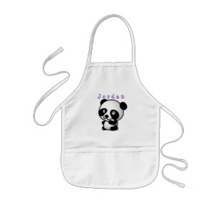 Schürze lustig , Tiere Panda 02.
