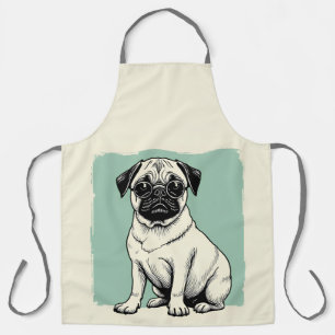 Schürze mit Mops