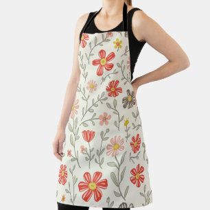 Schürze mit niedlichem Blumenmuster