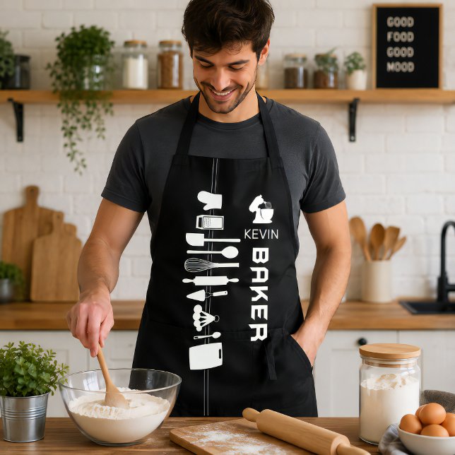 Schürze mit personalisiertem Baker mit Individuell (Von Creator hochgeladen)