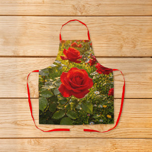 Schürze mit roten Rosen Bild Nr. 2