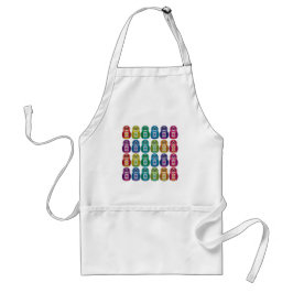 Schürze - niedliche Regenbogen Matryoshka Eule