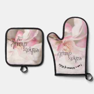 Schürze Ofenhandschuh & Topflappen-Set