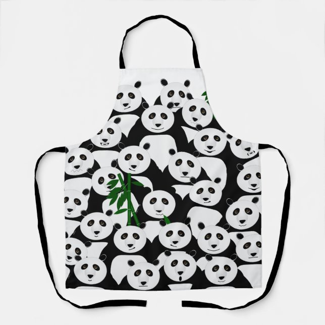 Schürze Panda Allover (Vorderseite)