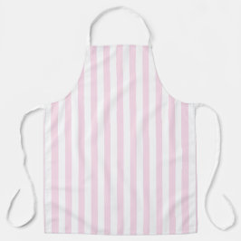 Schürze Retro Rosa und Weiße Streifen