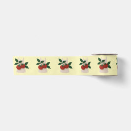 Schürze und Tomaten, Geschenk Ribbon — Feinschmeck Satinband