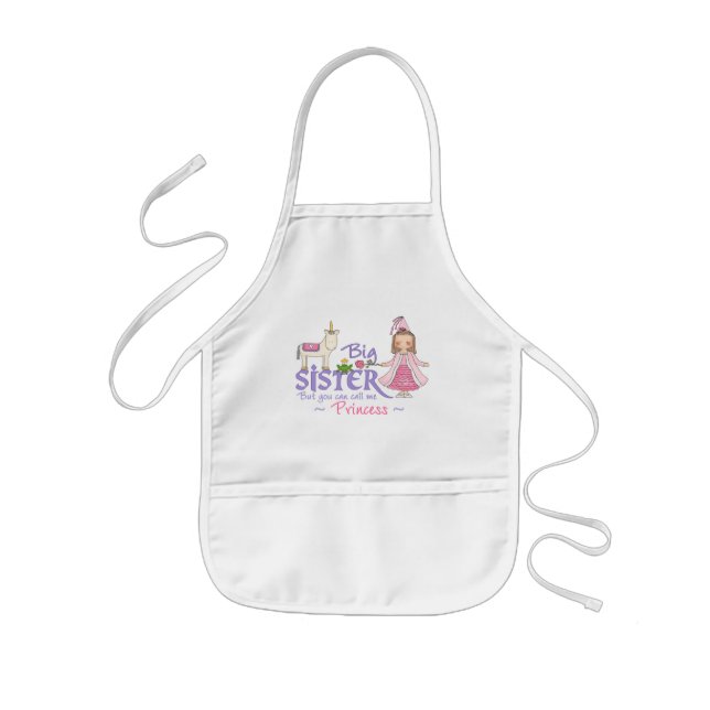 Schürze Unicorn-Prinzessin-große Schwester (Vorne)