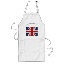 Schürze - Union Jack Flagge mit witziger Aussage..