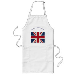 Schürze - Union Jack Flagge mit witziger Aussage..