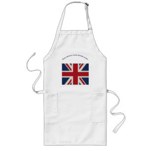 Schürze - Union Jack Flagge mit witziger Aussage..