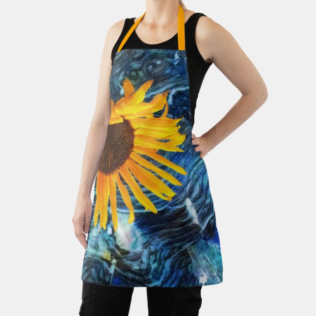 Schürze Van Gogh-Stil Sonnenblumen Nacht Szene Des (InSitu)