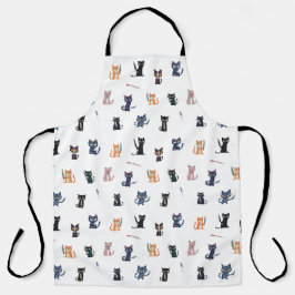 Schürze von Katzen und Messern