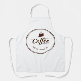 Schürze von niedlichen Kaffeemaschinen