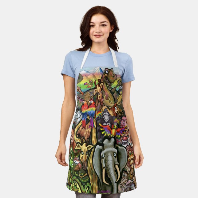 Schürze von Tieren (Getragen)