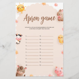 Schürze von Tieren Brautparty