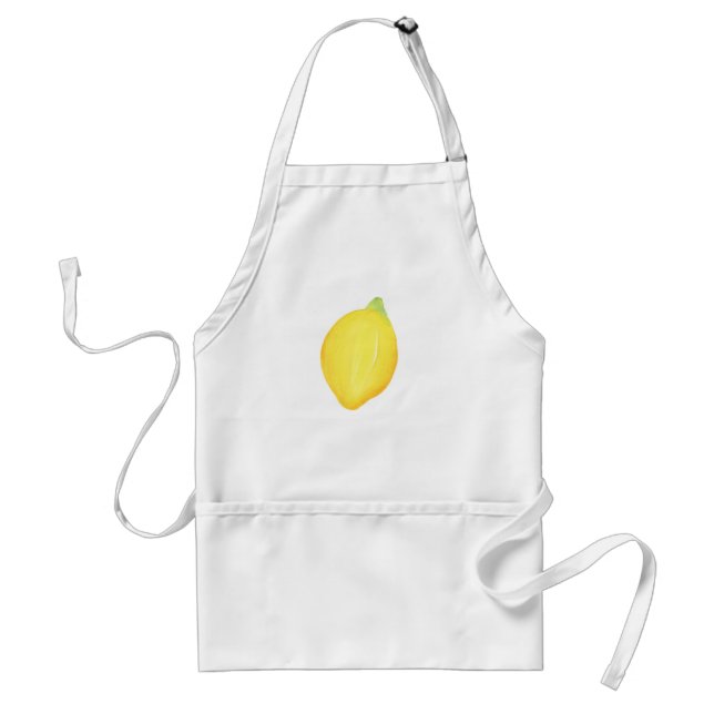 Schürze Watercolor Lemon Erwachsene (Vorne)