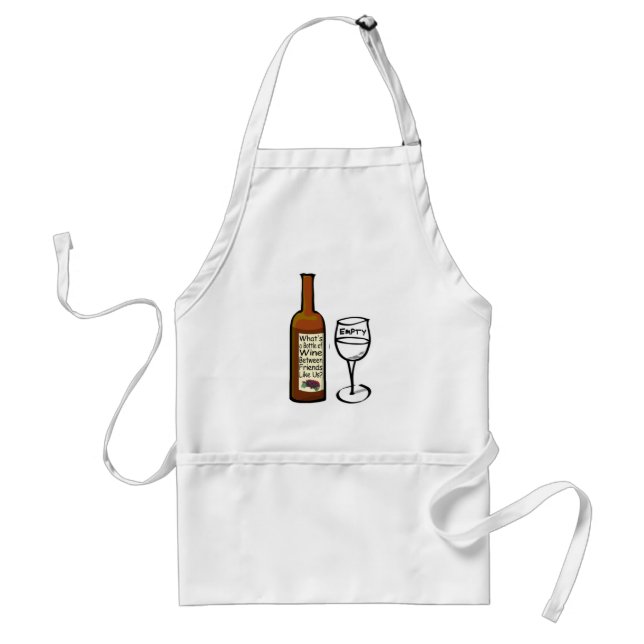 Schürze Wein zwischen Freunden (Vorne)