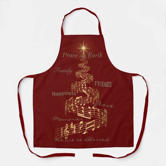 Schürze Wir sind so gesegnet Weihnachtsausgabe Bur (Vorderseite)