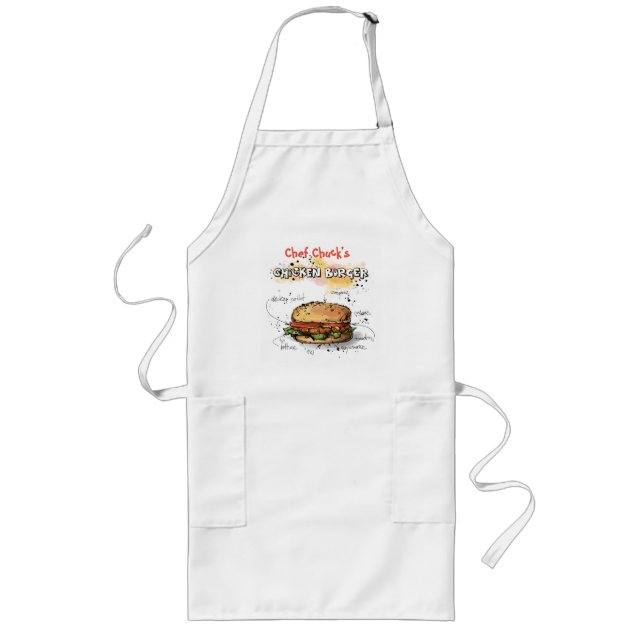 Schürze zum Personalisierten Grillen von Chickenbu (Vorne)
