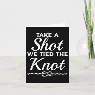 Schuss, dass wir die Braut der Hochzeitskundschaft Karte